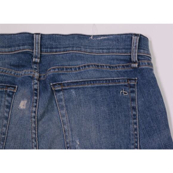 rag & bone Fit 1 Skinny Leg Standard Issue Destroyed Distressed Jeans 32x34 - Picture 4 of 7